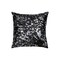 Homeroots Set of Two 18" Black and Silver Abstract Cowhide Throw Pillows with Glitter, 2PK 544641 - alternate 6