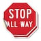 Signmission Stop All Way, 4 inch X 4 inch, Vinyl Decal, 2PK OC-D-2PACK-4-9 - alternate 1