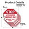 Signmission Stop Authorized Personnel Only Beyo, 6 inch X 6 inch, Vinyl Decal, 5PK OC-D-5PACK-6-179 - alternate 4