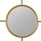 Homeroots 16" Gold Iron Framed Accent Mirror 485067 - alternate 5