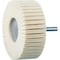 Pferd 3'' Mounted Felt Flap Wheel, 1'' Thick - 1/4'' Shank, Hard Grade 48551 - alternate 1