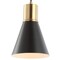 Jonathan Y Apollo 6" 1-Light Mid-Century Modern Iron LED Pendant, Black/Brass Gold JYL6131A - alternate 10