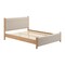 Homeroots Beige Wood And Upholstery Queen Bed Frame 583189 - alternate 8