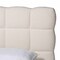 Baxton Studio Ralayna Modern Luxe Ivory Boucle Fabric Queen Size Bed 250-13649-ZORO - alternate 8