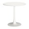 Homeroots 32" White Steel Pedestal Base Round Top Dining Table 572233 - alternate 1