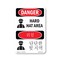 Signmission OSHA, Hard Hat Area Bilingual, 7in X 5in, 5" W, 7" H, Hard Hat Area Bilingual, OS-DS-D-57-VK-1292 OS-DS-D-57-VK-1292 - alternate 1