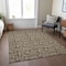 Homeroots 9' X 12' Brown And Ivory Floral Washable Indoor Outdoor Area Rug 581892 - alternate 8