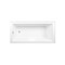 Kingston Brass 66-Inch Acrylic Rectangular 3-Wall Alcove Tub Combo with Waste and Overflow Drain, Left Hand Drain CVTAP663222L6 - alternate 4
