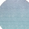 Homeroots 8' Sky Blue And Teal Blue Round Ombre Washable Indoor Outdoor Area Rug 588986 - alternate 8