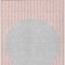 Homeroots 8' X 10' Pink And Silver Striped Washable Indoor Outdoor Area Rug 597190 - alternate 9