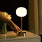 Jonathan Y Natalia 12.25" Modern Minimalist Iron Rechargeable Integrated Portable LED Table Lamp, Nickel/White JYL7108A - alternate 12
