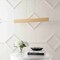 Jonathan Y Draper 32" Adjustable Integrated LED Metal Linear Pendant, Light Brown Wood Finish JYL7018C - alternate 9