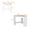 Homeroots 30" White Wood Corner Computer Desk 553552 - alternate 1
