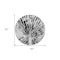Homeroots 8' Ivory Black And Gray Round Abstract Washable Indoor Outdoor Area Rug 588012 - alternate 6