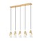 Z-Lite Aimie 5-Light Linear Chandelier, 7 in W, Modern Gold 828P7-5L-MGLD - alternate 1