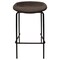 Leisuremod Servos Barstool with Upholstered Faux Leather Seat and Powder Coated Iron Frame, Elephant Grey SSBL-18DGR - alternate 8