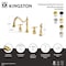 Kingston Brass Double-Handle Widespread Kitchen Faucet with Brass Sprayer, Matte Black KB1790BEXBS - alternate 6