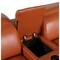 Homeroots Camel Italian Leather Modular L Shaped Seven Piece Corner Sectional With Console 534860 - alternate 9