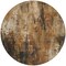 Homeroots 8' Taupe Gray And Ivory Round Abstract Washable Indoor Outdoor Area Rug 617676 - alternate 6
