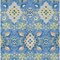 Homeroots 3' X 5' Blue Green And Orange Oriental Washable Indoor Outdoor Area Rug 597674 - alternate 7