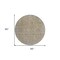 Homeroots 8' Tan Gray And Brown Round Oriental Washable Indoor Outdoor Area Rug 604721 - alternate 7
