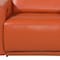 Homeroots 86in Orange and Black Italian Leather Power Reclining Loveseat With Storage 720527 - alternate 6