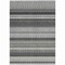 Homeroots 10' X 14' Black Striped Washable Indoor Outdoor Area Rug 576958 - alternate 9
