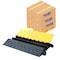 Atlas Heavy Duty Cable Protector Ramp, 2 Channel Bulk Pallet, 35'' Long Black & Yellow, 10PK CP9985-10 - alternate 1