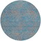 Homeroots 8' Teal Blue And Pink Round Abstract Washable Indoor Outdoor Area Rug 599840 - alternate 5