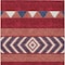 Homeroots 8' X 10' Red White And Navy Blue Southwestern Washable Indoor Outdoor Area Rug 613948 - alternate 7