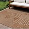 Homeroots 8' X 10' Brown And Beige Geometric Washable Indoor Outdoor Area Rug 596965 - alternate 1