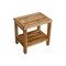Homeroots 18" Contemporary Teak Shower Stool Or Bench With Shelf In Natural Finish 376749 - alternate 8