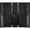 Vdomdoors Steel Double Doors Cynex 6777 Black 2 Sidelight Exterior Windows Stainless Inserts Single Modern Pa CYNEX6777DEXD-BLK-LH-I-W14+72+14 x H80 - alternate 1