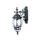 Homeroots Matte Black Hanging Glass Globe Wall Light 398580 - alternate 3