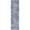 Homeroots 8' Runner Blue Abstract Washable Non Skid Indoor Outdoor Runner Rug 564234 - alternate 7