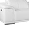Homeroots White Italian Leather Power Reclining U Shaped Seven Piece Corner Sectional With Console 366362 - alternate 6