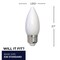 Bulbrite LED Filament 5W, Dimmable B11, Clear Glass, E26 Base, 2700K, 500 Lm, 4PK 862844 - alternate 4