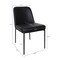 Manhattan Comfort Loft Metal Vegan Leather Side Chair in Black - Set of 2 DC1533-2 - alternate 9