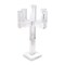 Homeroots 20" Clear Faceted Crystal Tabletop Candelabra Candle Holder 590232 - alternate 5