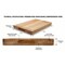 Amgood 12 in. x 18 in. Maple Wood Cutting Board, Reversible with Juice Groove and Handles AMG MWCB-1218-SQJG-Z - alternate 3