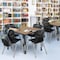 Regency Square Kee Mobile Adjustable Classroom Table W/ 4 Andy Chairs, 48 in W, 48 in L, Noble Oak TB4848NOAPCBK40BK - alternate 6