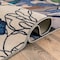 World Rug Gallery Modern Bright Flowers Non-Slip Runner Rug 2 ft 7 in x 6 ft Cream 503CREAM27X6 - alternate 4