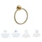 Kibi Circular Bathroom Towel Ring - Brushed Brass KBA1406BB - alternate 7