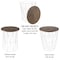 Lavish Home Set of 2 End Tables Nesting Tables with Removable Wood Tops, Metal Wire Baskets Round Side Furniture 80-ENDTBL-1 - alternate 8