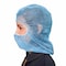 Vguard Disposable Hood, Polypropylene, Blue, Covers Head, Nose, Mouth , 1000 PK B19N23 - alternate 3
