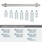 Amerock Davenport 12 inch 305mm Center-to-Center Polished Nickel Appliance Pull BP36697PN - alternate 3