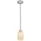 Access Lighting Champagne, Pendant, Brushed Steel Finish, White Stone Glass 28012-1R-BS/WHST - alternate 1