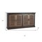 Homeroots 72in Dark Brown Solid Wood Shutter Style Sideboard with Four Doors 634320 - alternate 8