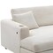 Homeroots 54" Khaki Fabric Modular USB Sleeper Sofa 568289 - alternate 9