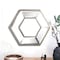 Homeroots 12" Silver Hexagon Wall Mounted Accent Mirror 485001 - alternate 5